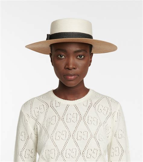 gucci straw hat replica|gucci summer hat.